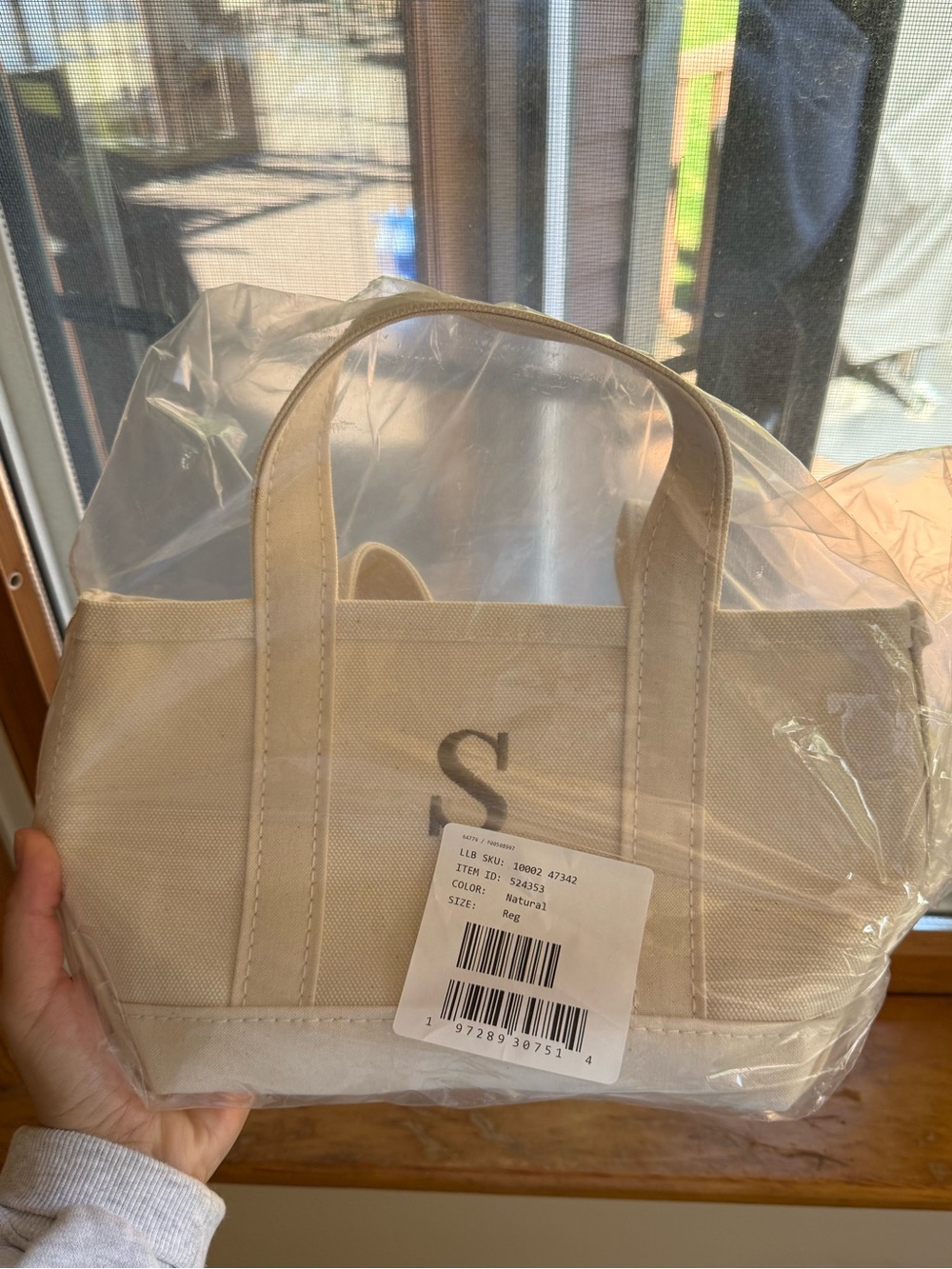 NWT LL Bean mini boat and tote